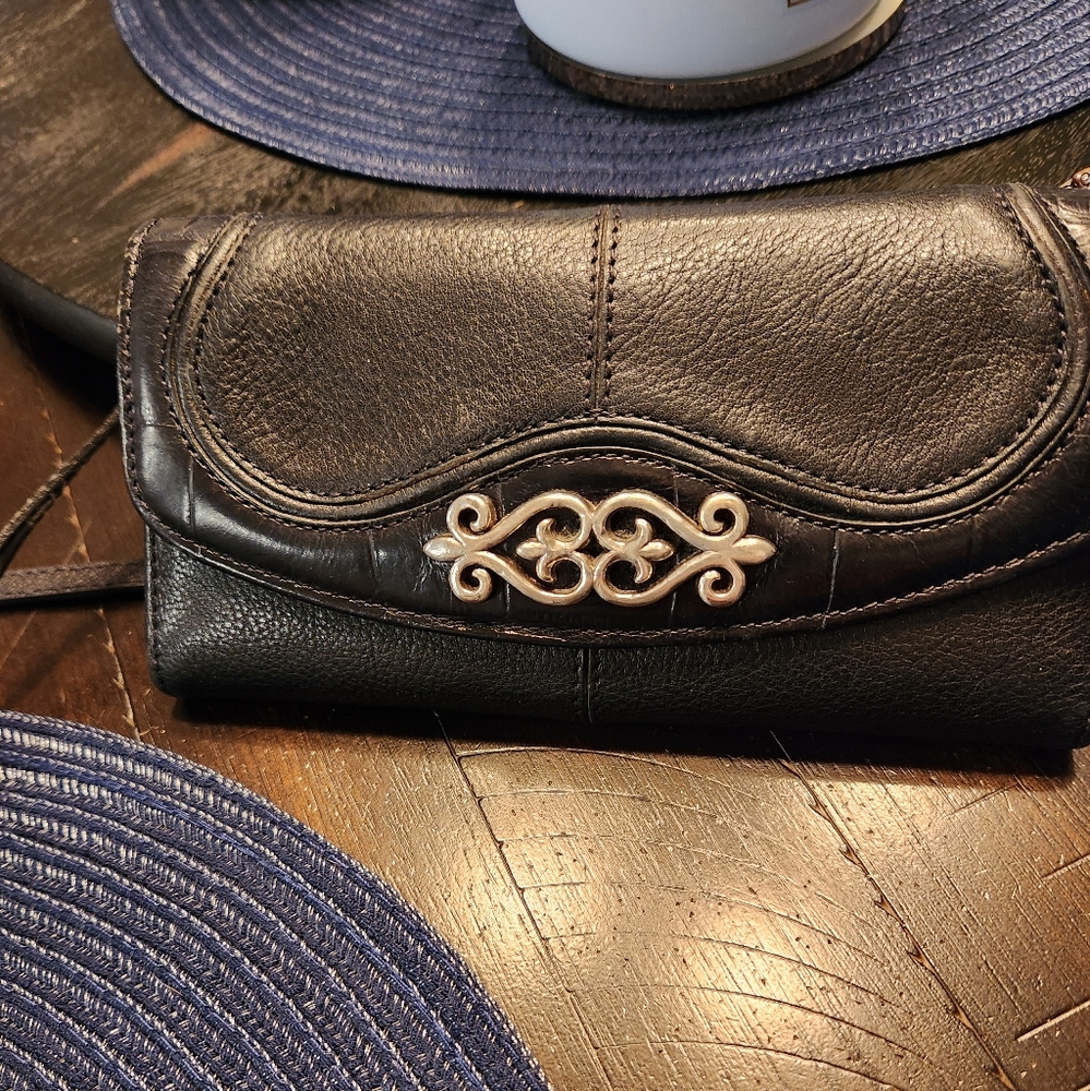 Brighton Leather Crossbody Wallet